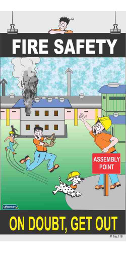 119 - Fire Safety, 66 cm x 36 cm, UV Printed 119 - Fire Safety, 66 cm x 36 cm, UV Printed