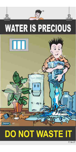 027 - Water is Precious, 66 cm x 36 cm, UV Printed 027 - Water is Precious, 66 cm x 36 cm, UV Printed