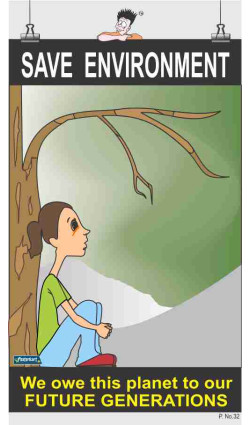 032 - Save Environment, 66 cm x 36 cm, UV Printed 032 - Save Environment, 66 cm x 36 cm, UV Printed