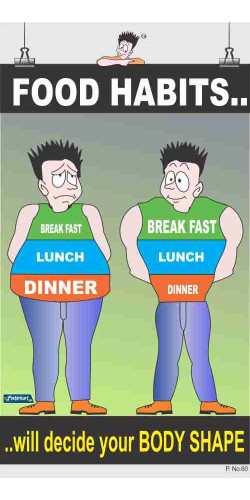 060 - Food Habits, 66 cm x 36 cm, UV Printed 060 - Food Habits, 66 cm x 36 cm, UV Printed