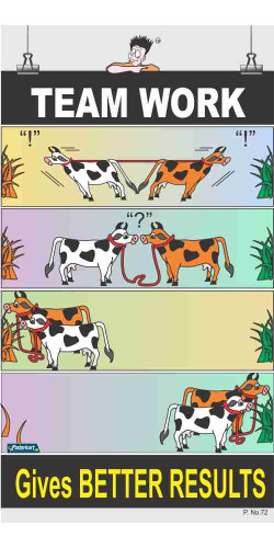 072 - Team Work, 66 cm x 36 cm, UV Printed 072 - Team Work, 66 cm x 36 cm, UV Printed
